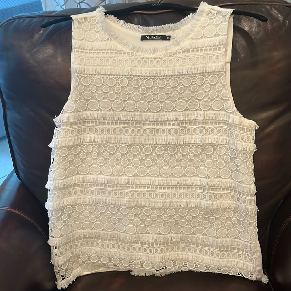 Lacy sleeveless top